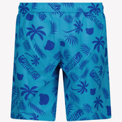 Moschino's Childre's Boys Swimwear Turquoise