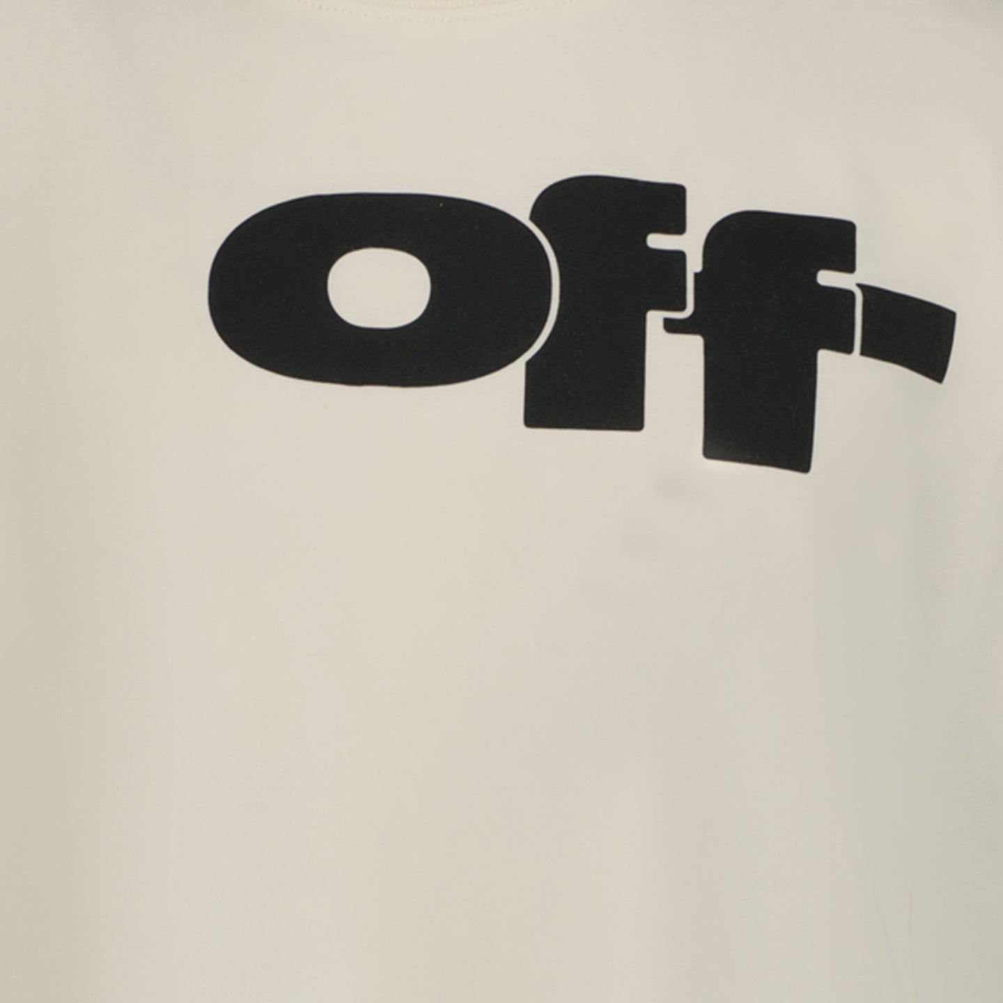 Off-White Jungen T-Shirt aus Weiß