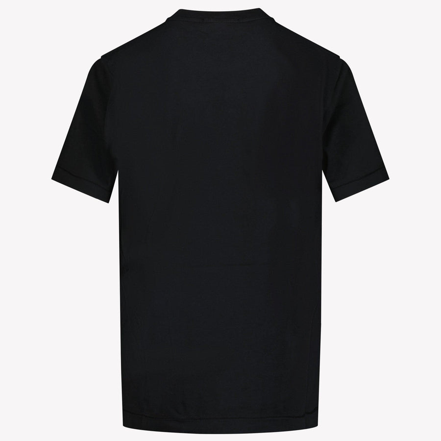 Stone Island Niño Chicos Camiseta en Negro