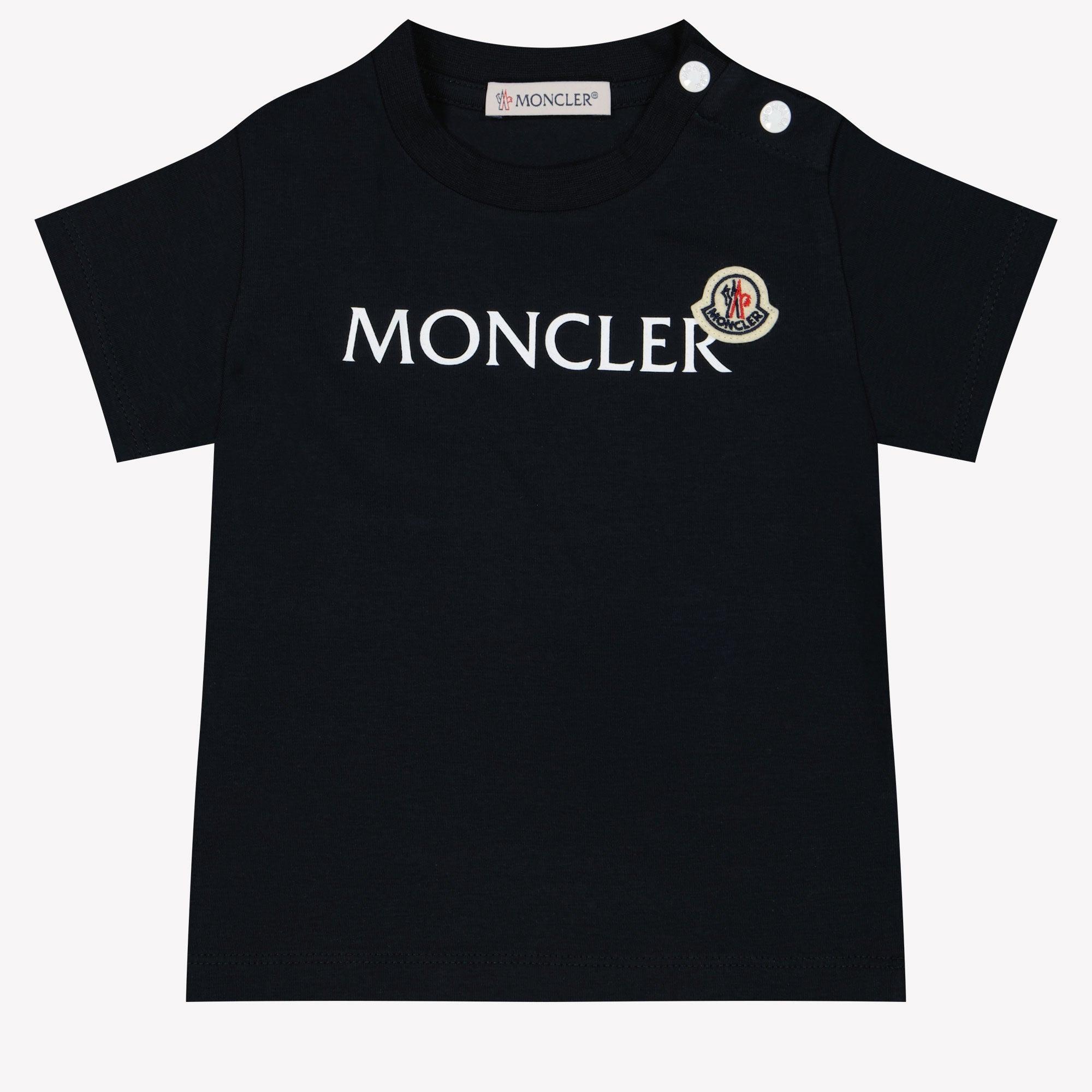 Moncler Baby boys t shirt in Navy Superstellar