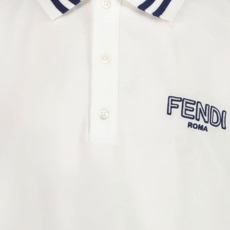 Fendi Ragazzo Ragazzi Polo Bianco