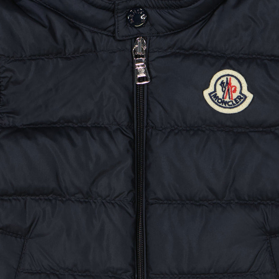 Moncler Neue Amäury Baby Jungen Körper wärmer in Marineblau