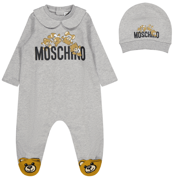 Moschino Baby Unisex Boxpakje Licht Grijs
