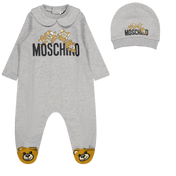 Moschino baby unisex boxpack lys grå