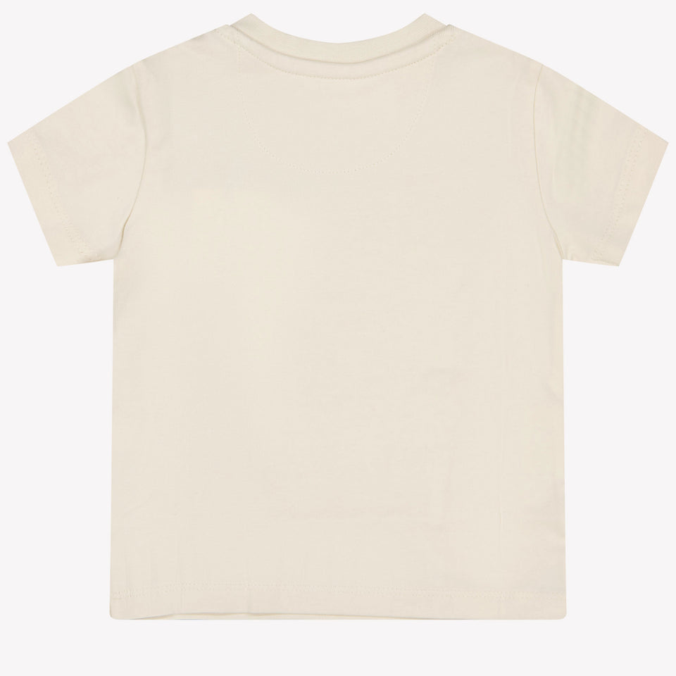 Calvin Klein Bebé Unisex Camiseta en Blanco Roto