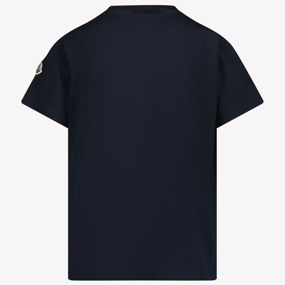 Moncler Jungen T-Shirt Marineblau