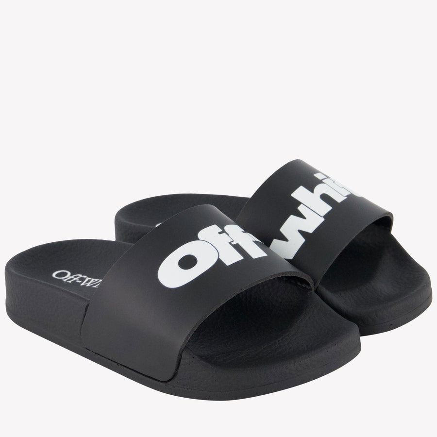 Off-White Garçons Pantoufles dans Noir