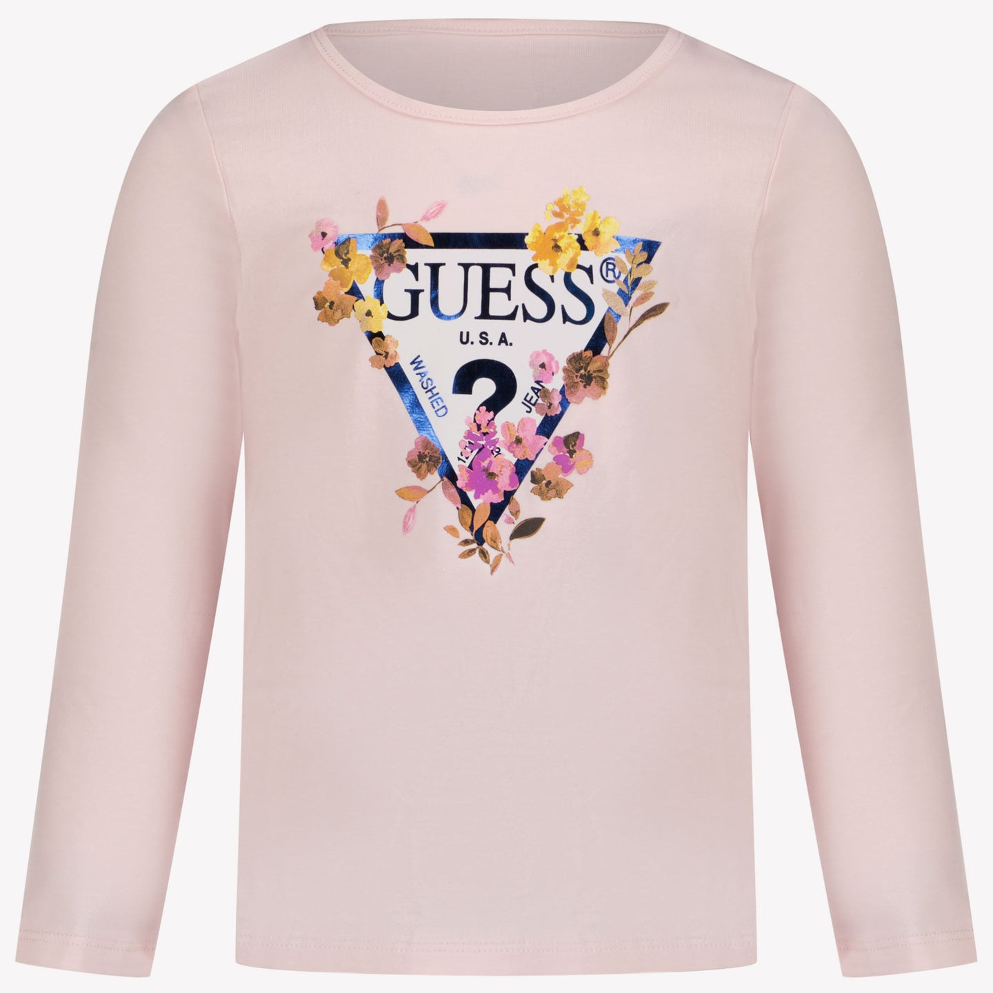 Guess Ragazzo Ragazze Maglietta Rosa Chiaro