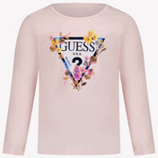 Guess Niño Chicas Camiseta Rosa claro