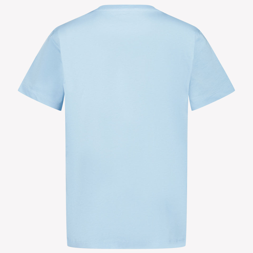 Moncler Kinder Jongens T-Shirt In Licht Blauw