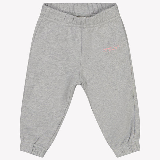 Off-White Bébé Filles Pantalon Gris Clair