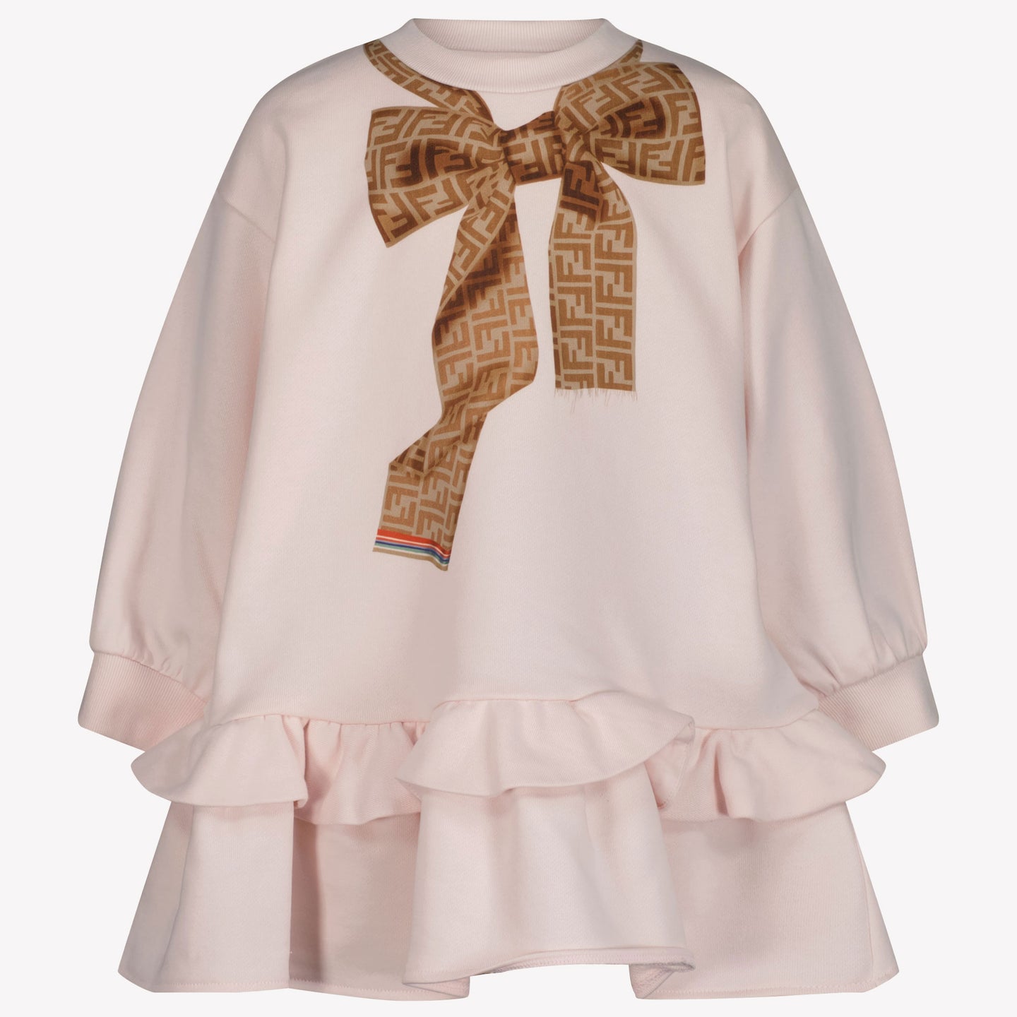 Fendi Enfant Filles Robe Rose Léger