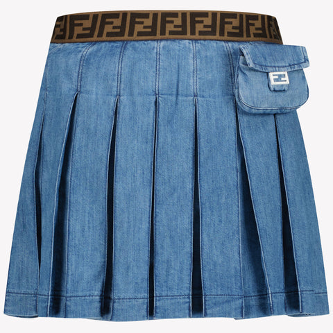 Fendi Kinder Meisjes Rokje In Jeans