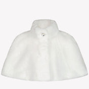 MonnaLisa Filles Veste en fausse fourrure Blanc