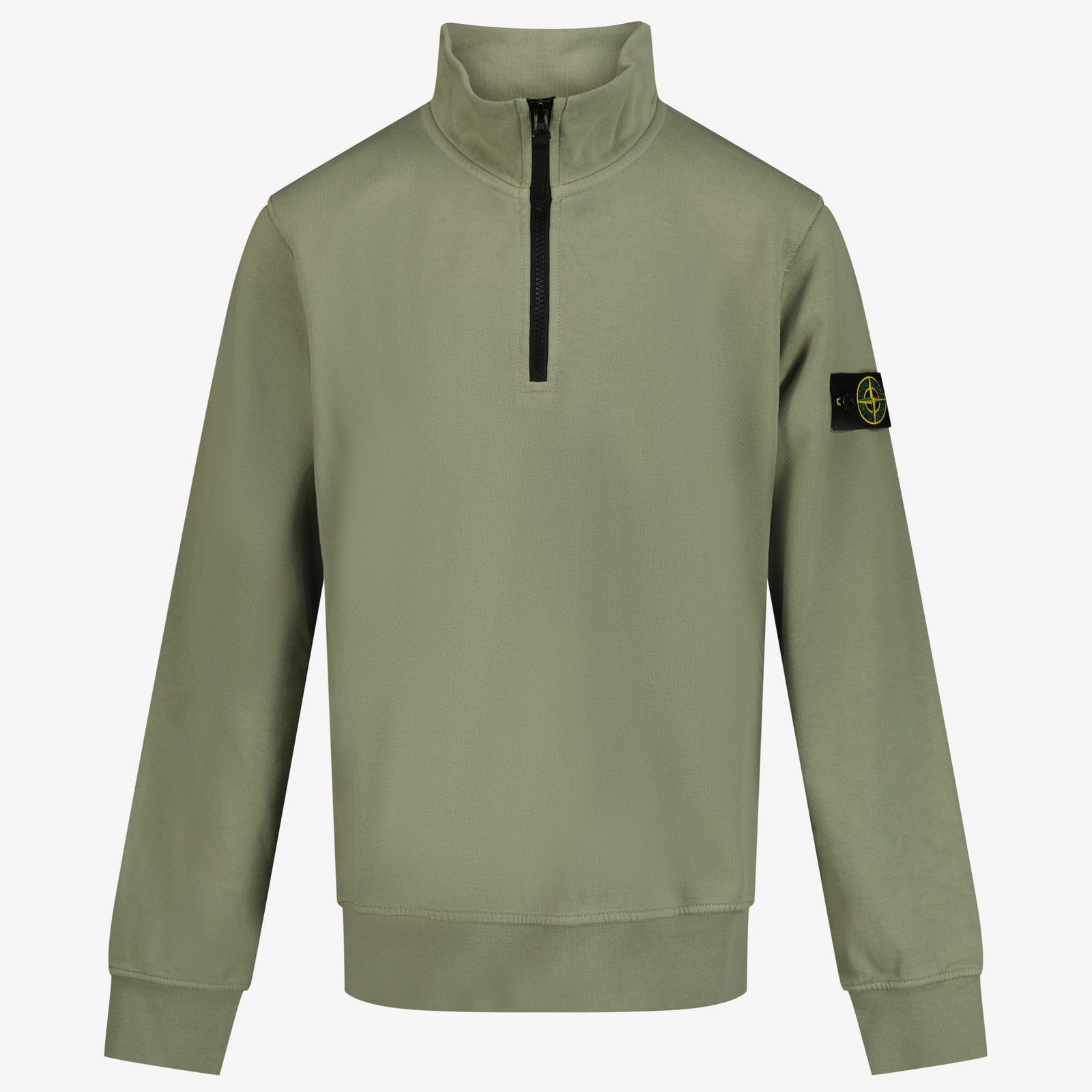 Stone Island Kinderjungenpullover in Olivgrün