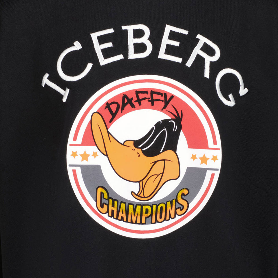 Iceberg Kinderjungenpullover Schwarz