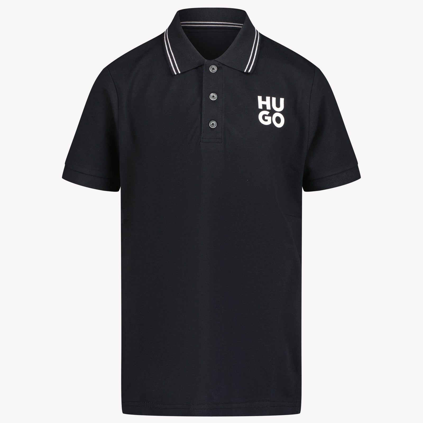 Hugo Kinder Garçons Polo Noir