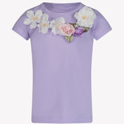 MonnaLisa Kids Girls T-Shirt Lilac