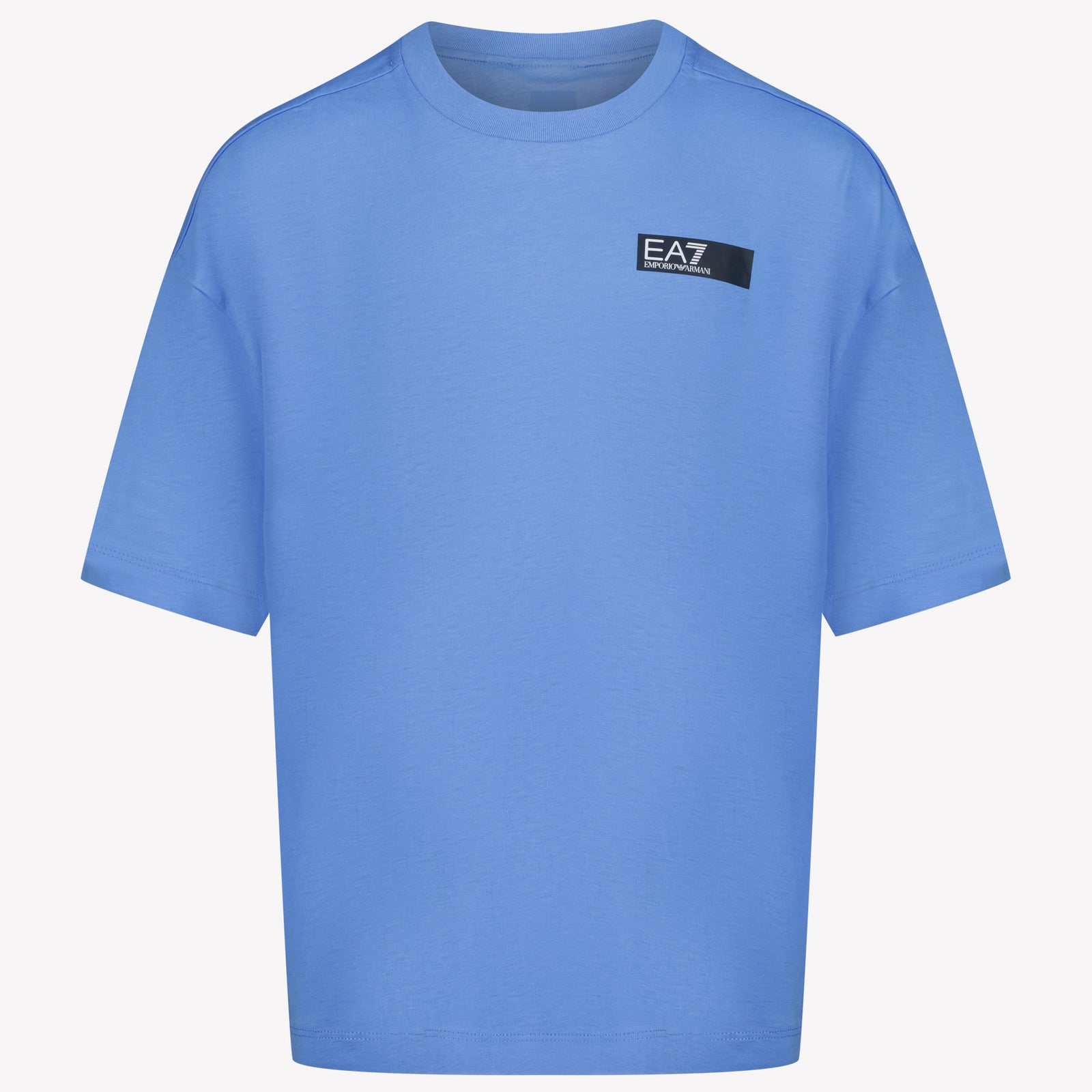 EA7 Garçons T-shirt Bleu Clair