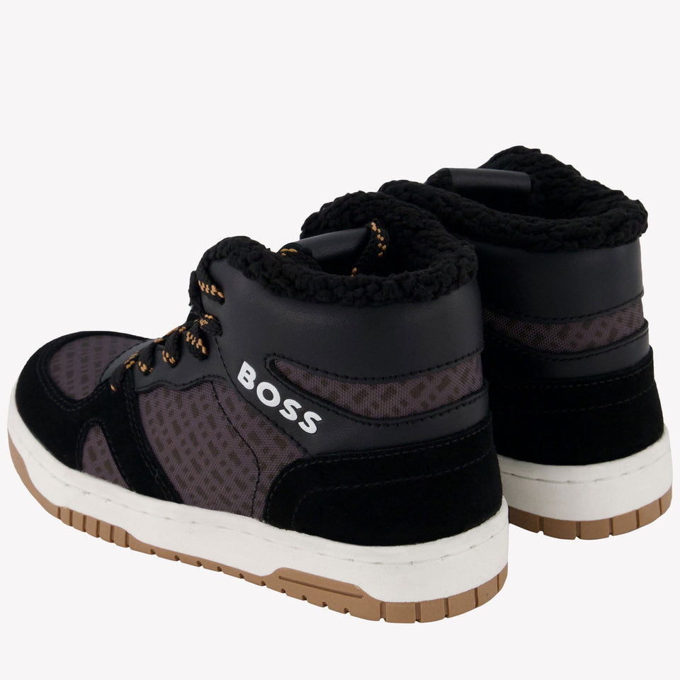 Boss Garçons Baskets Noir