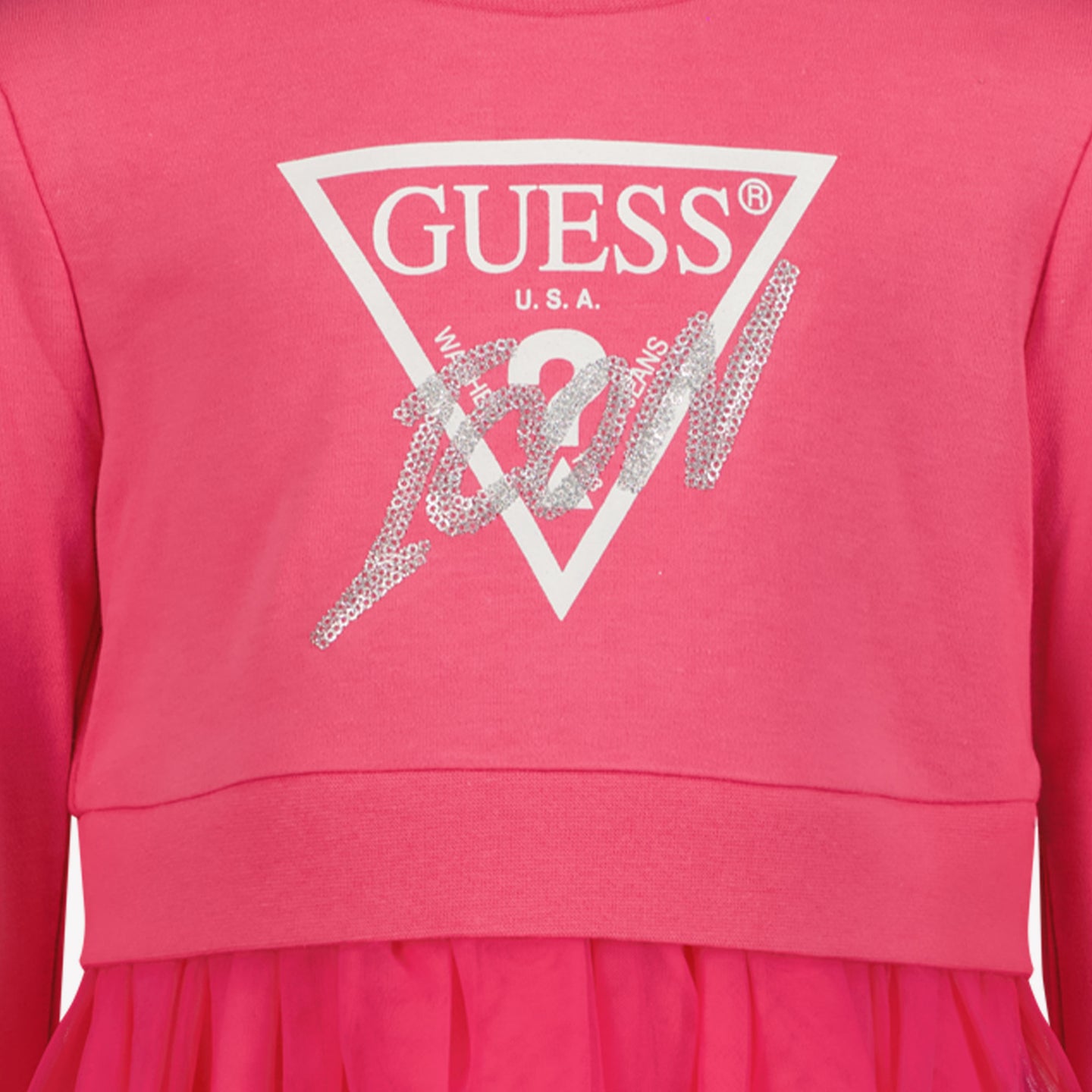 Guess Mädchen Kleid Fuchsia