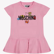 Moschino, meninas, vestido rosa