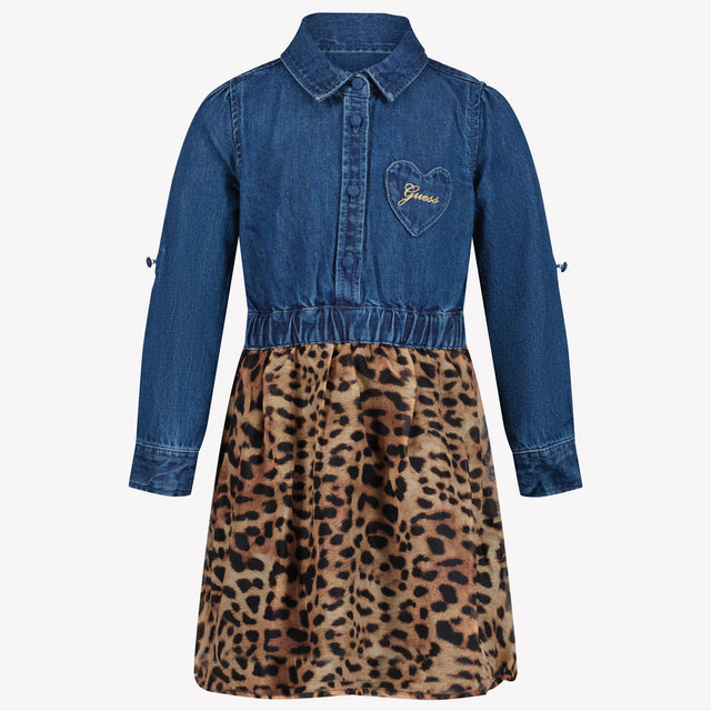 Guess Enfant Filles Robe Bleu