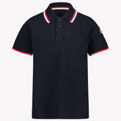 Moncler Niño Chicos Polo Navy