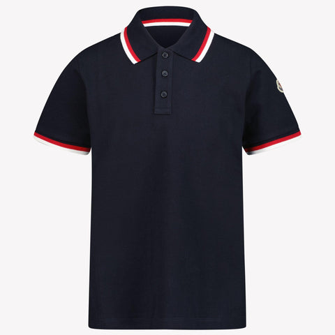 Moncler Enfant Garçons Polo Navy