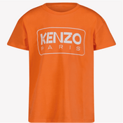 T-shirt de garotas infantis para crianças Kenzo coral
