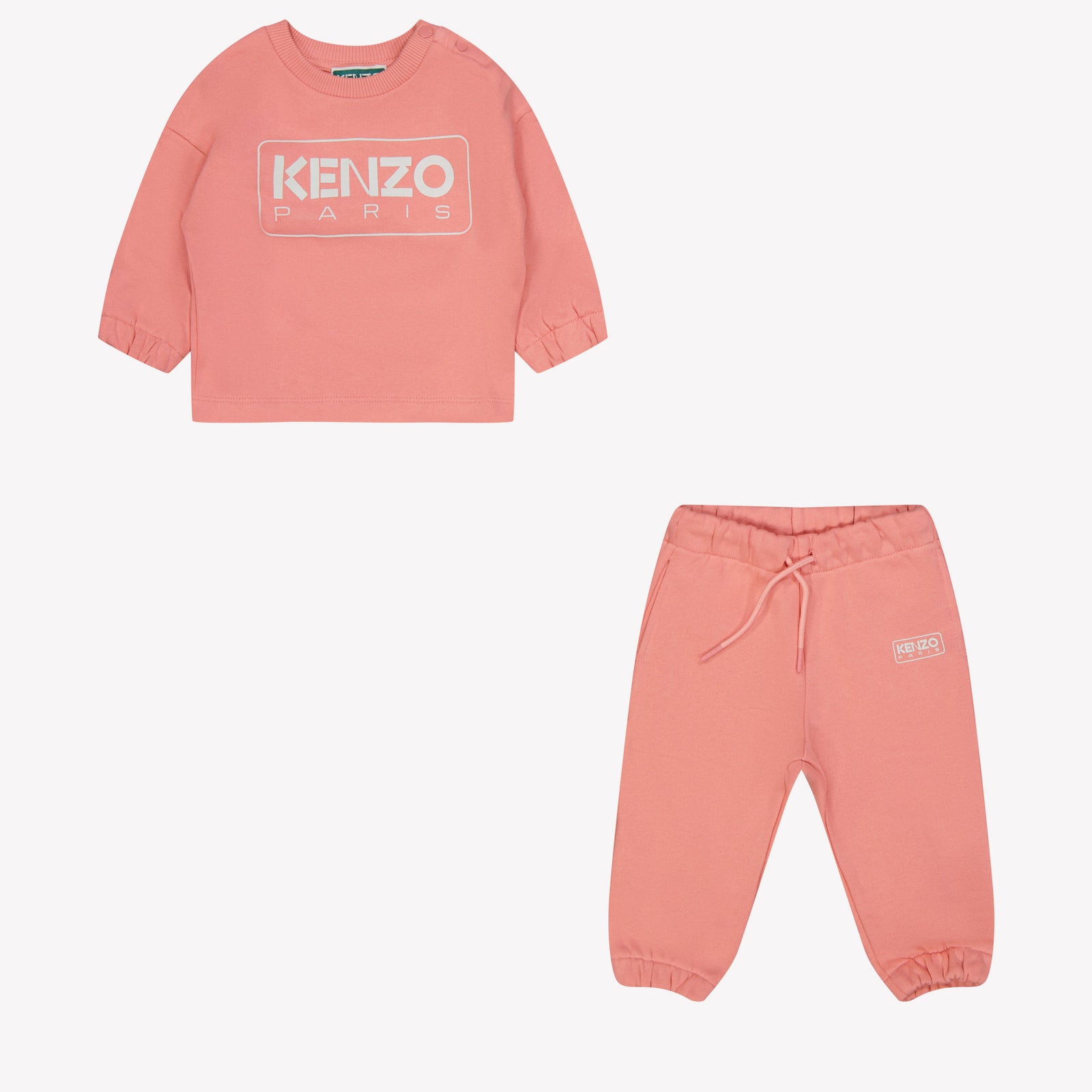 Kenzo Kids Bebé Chicas Traje de trote Salmón