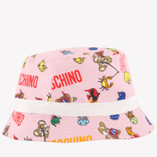 Moschino baby unisex klobouk růžový