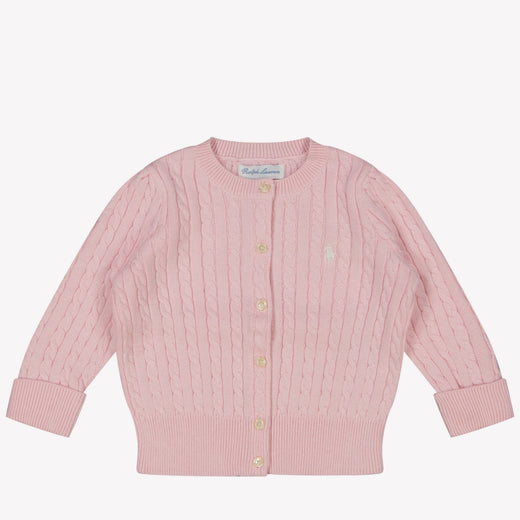 Ralph Lauren Bebé Chicas Chaleco Rosa claro