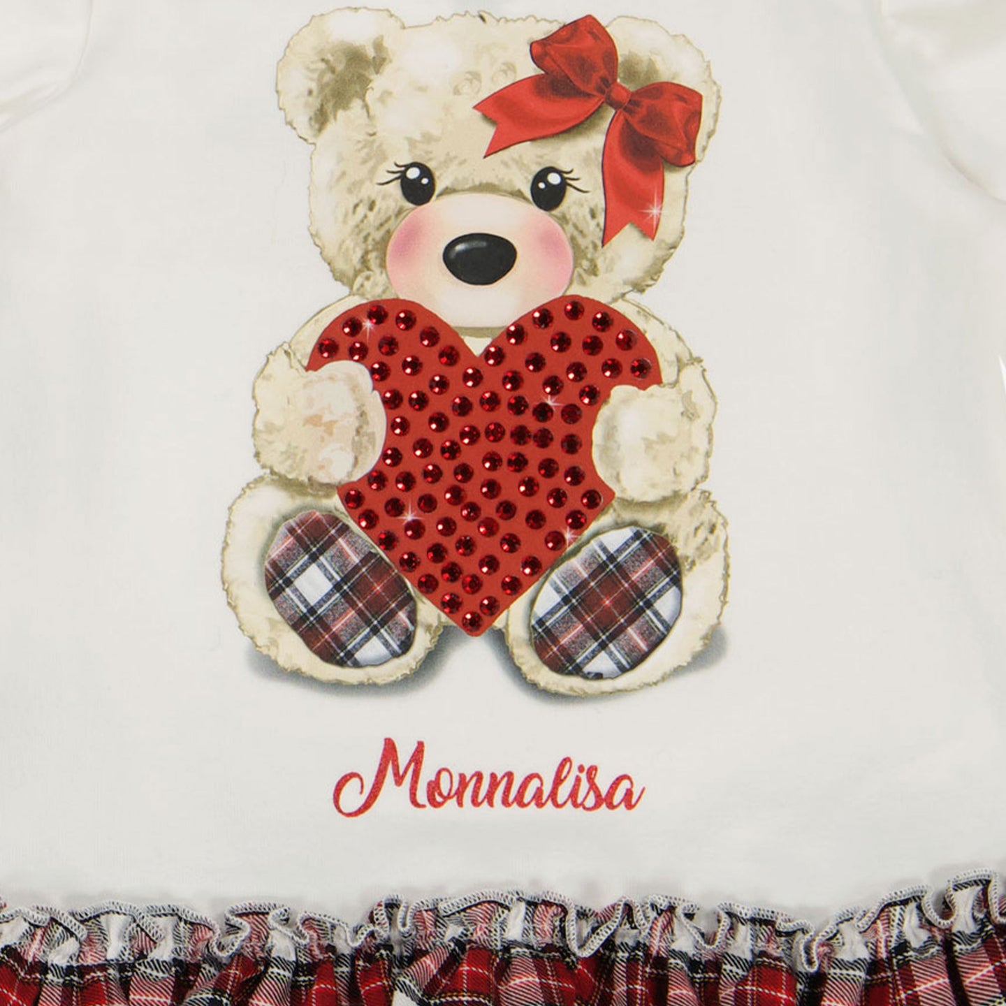 MonnaLisa Baby Girls Dress OffWhite