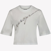 MSGM Filles T-shirt Blanc