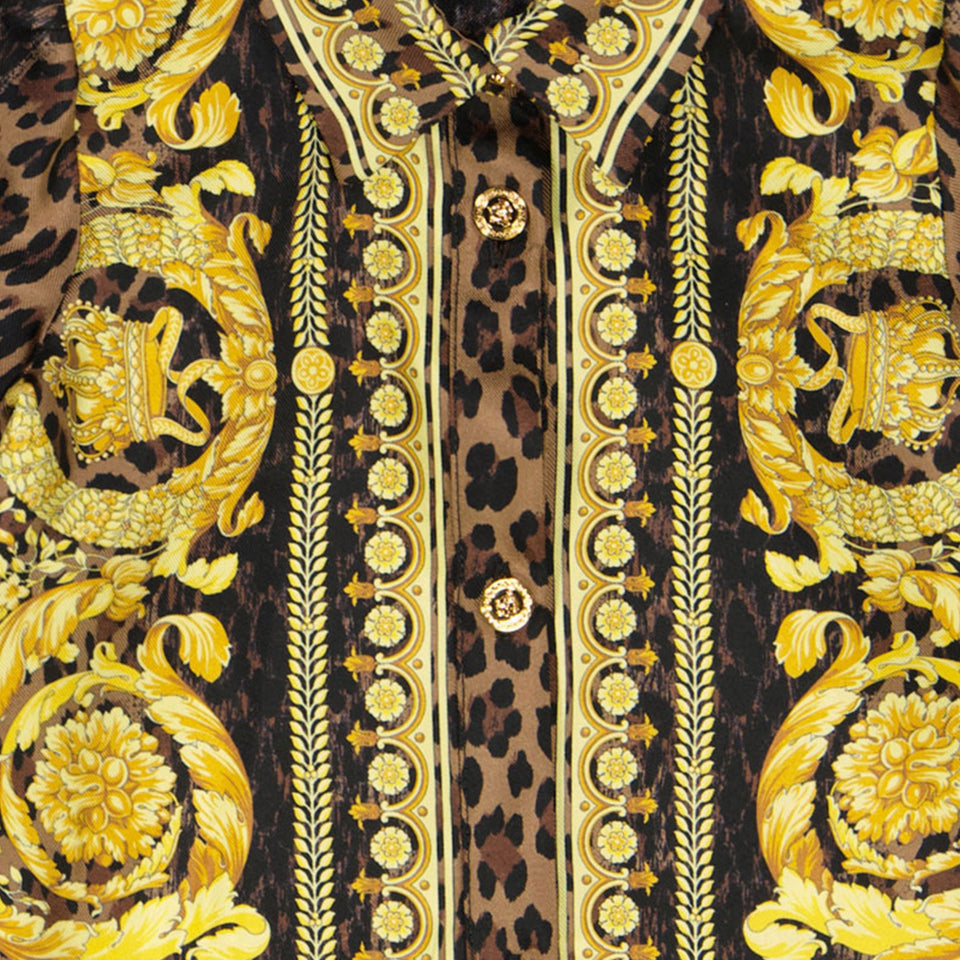 Versace Bébé Filles Robe Marron