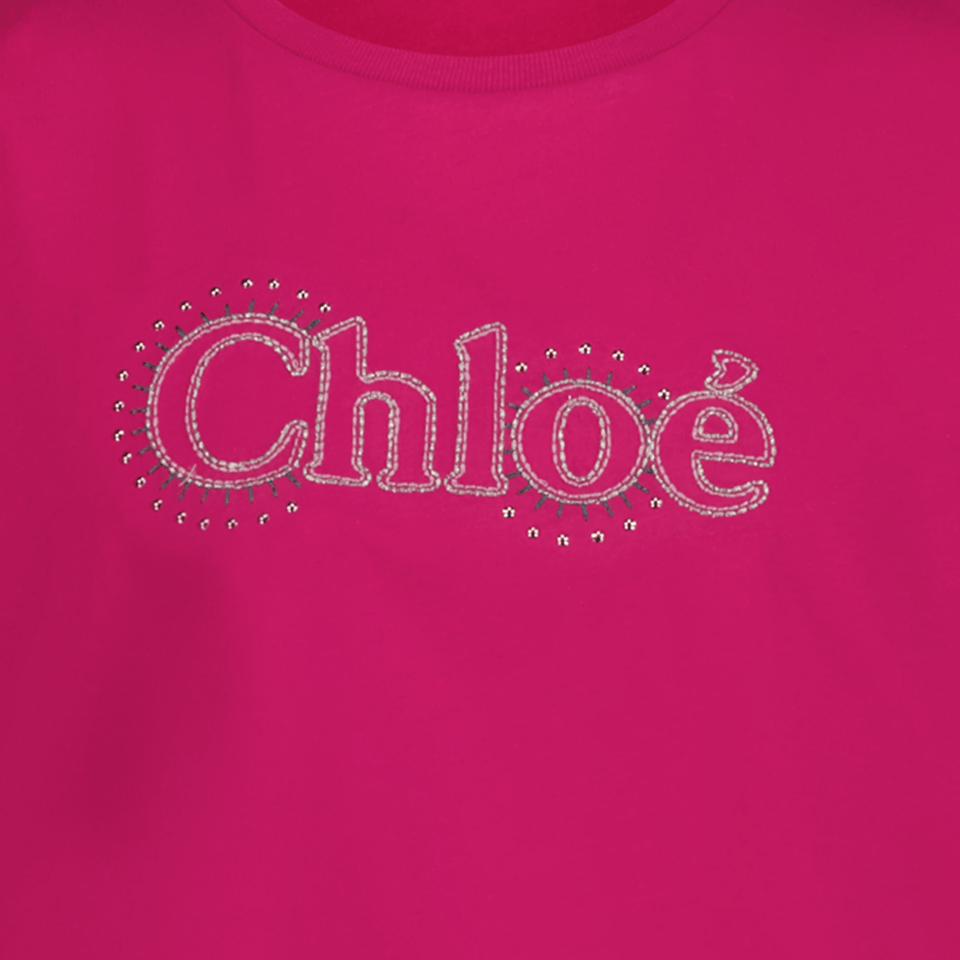 Chloe Kinder Meisjes T-Shirt Fuchsia