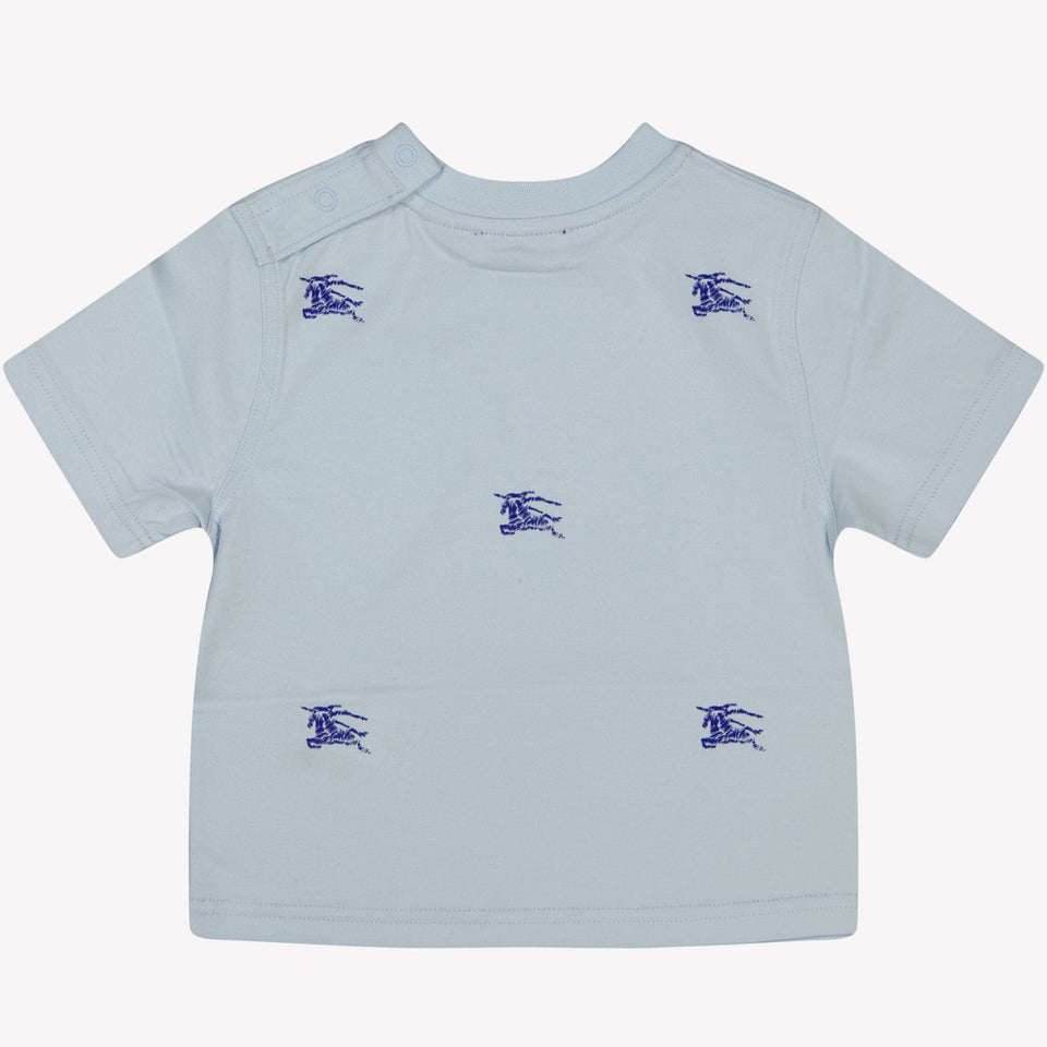 Burberry Baby Jongens T-shirt Licht Blauw