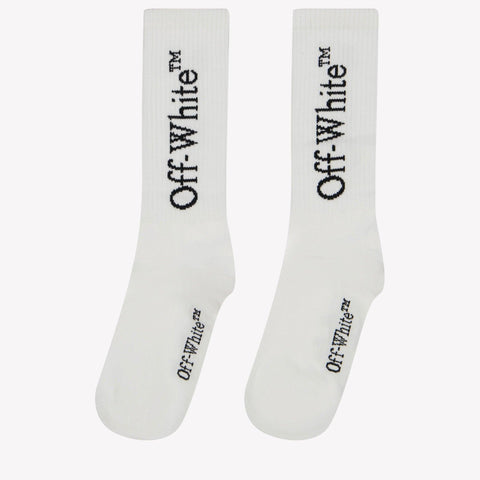 Off-White Niño Unisex Medias Blanco