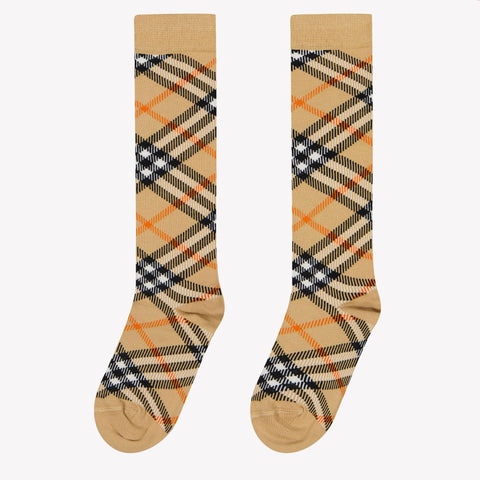 Burberry Niño Unisex Medias Beige