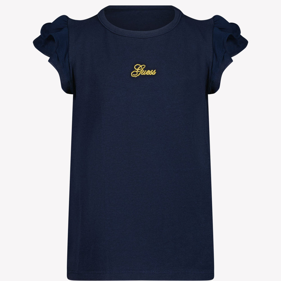Guess Kinder Meisjes T-Shirt Navy 2Y