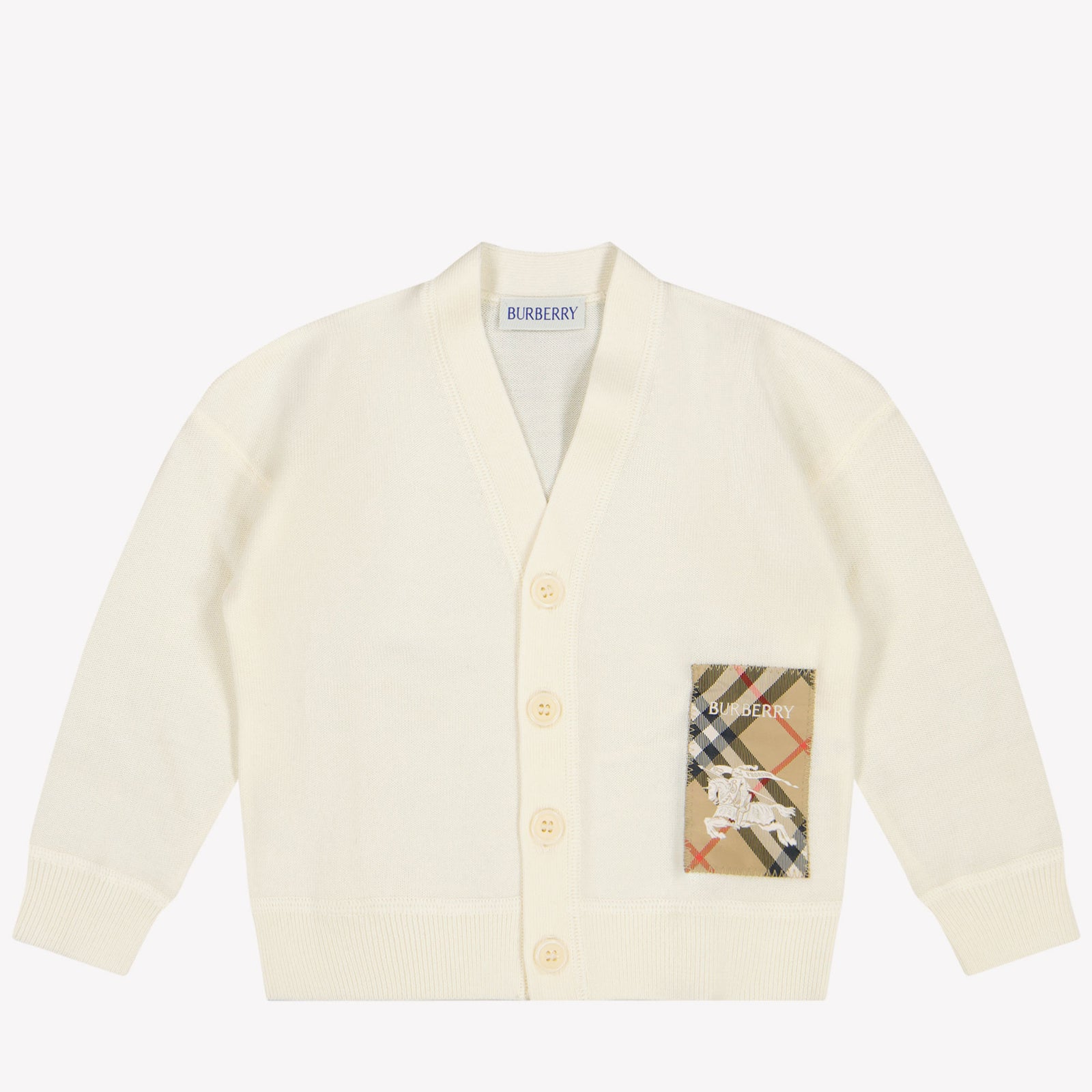 Burberry Romie Baby Chicos Chaleco Blanco Roto