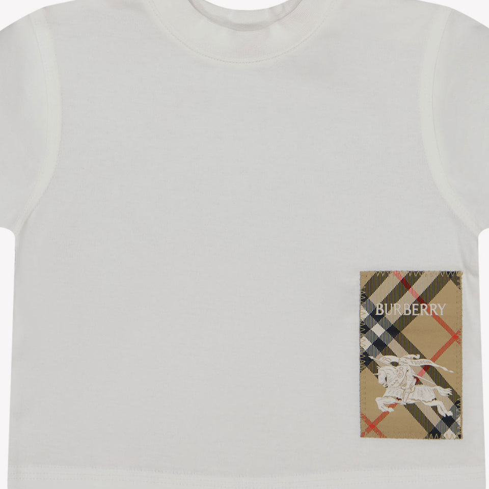 Burberry Bébé cèdre Garçons T-shirt Blanc