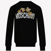 Moschino dziecięcy sweter unisex czarny