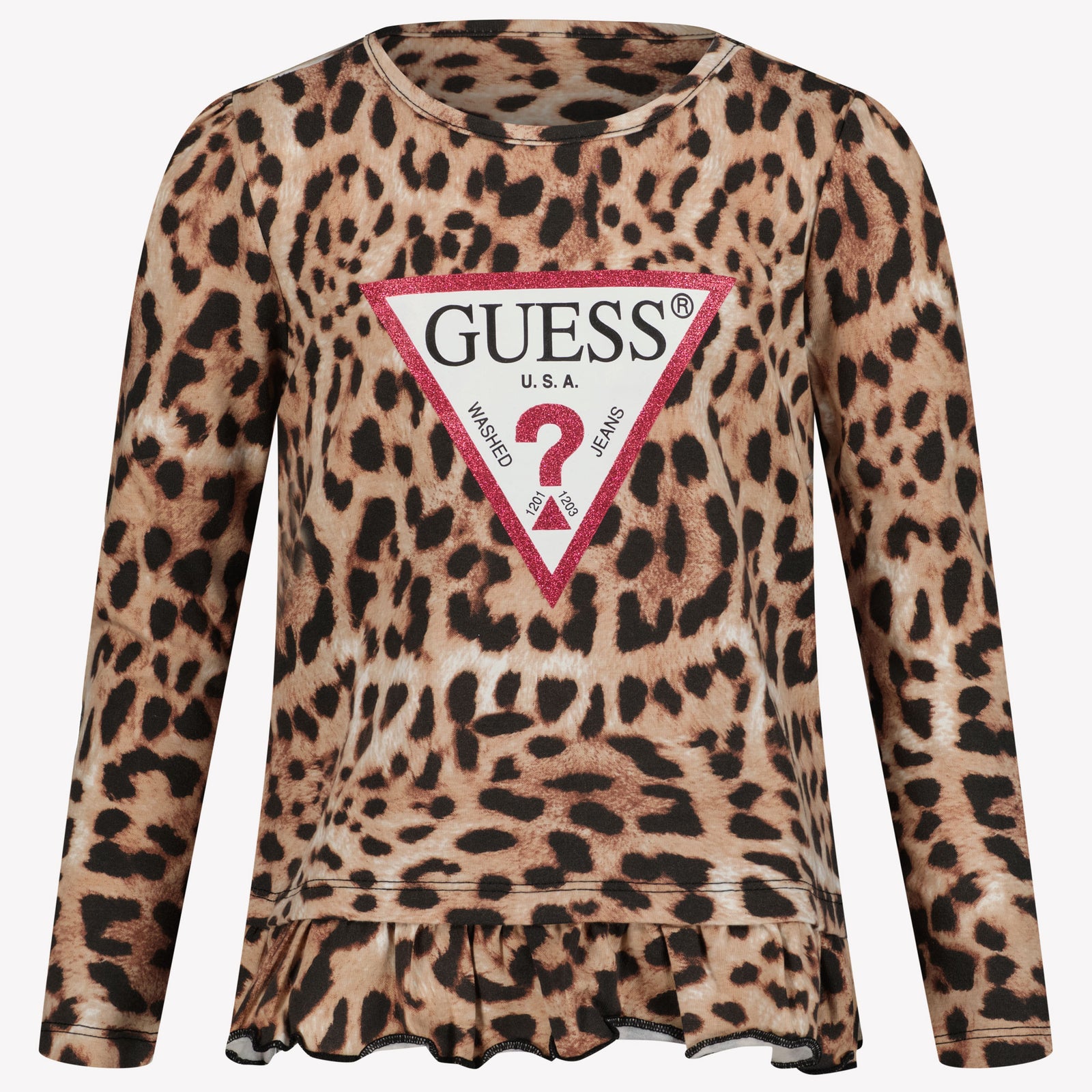 Guess Niño Chicas Camiseta Leopardo