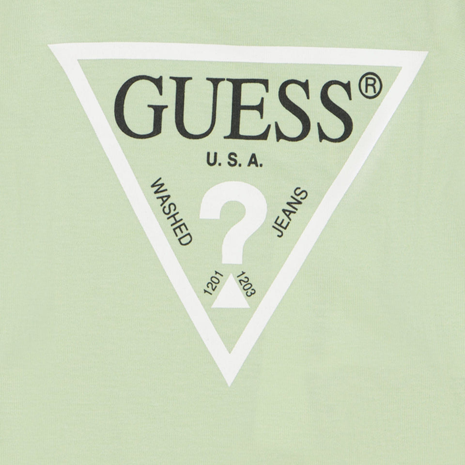Guess Baby Jongens T-Shirt Licht Groen