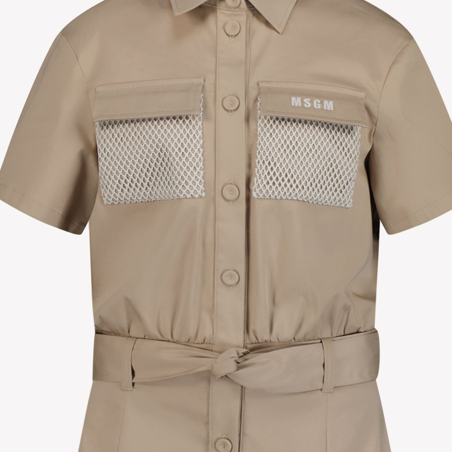 MSGM Kinder Jumpsuits Beige