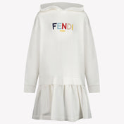 Fendi Vestido de niñas para niños blancos