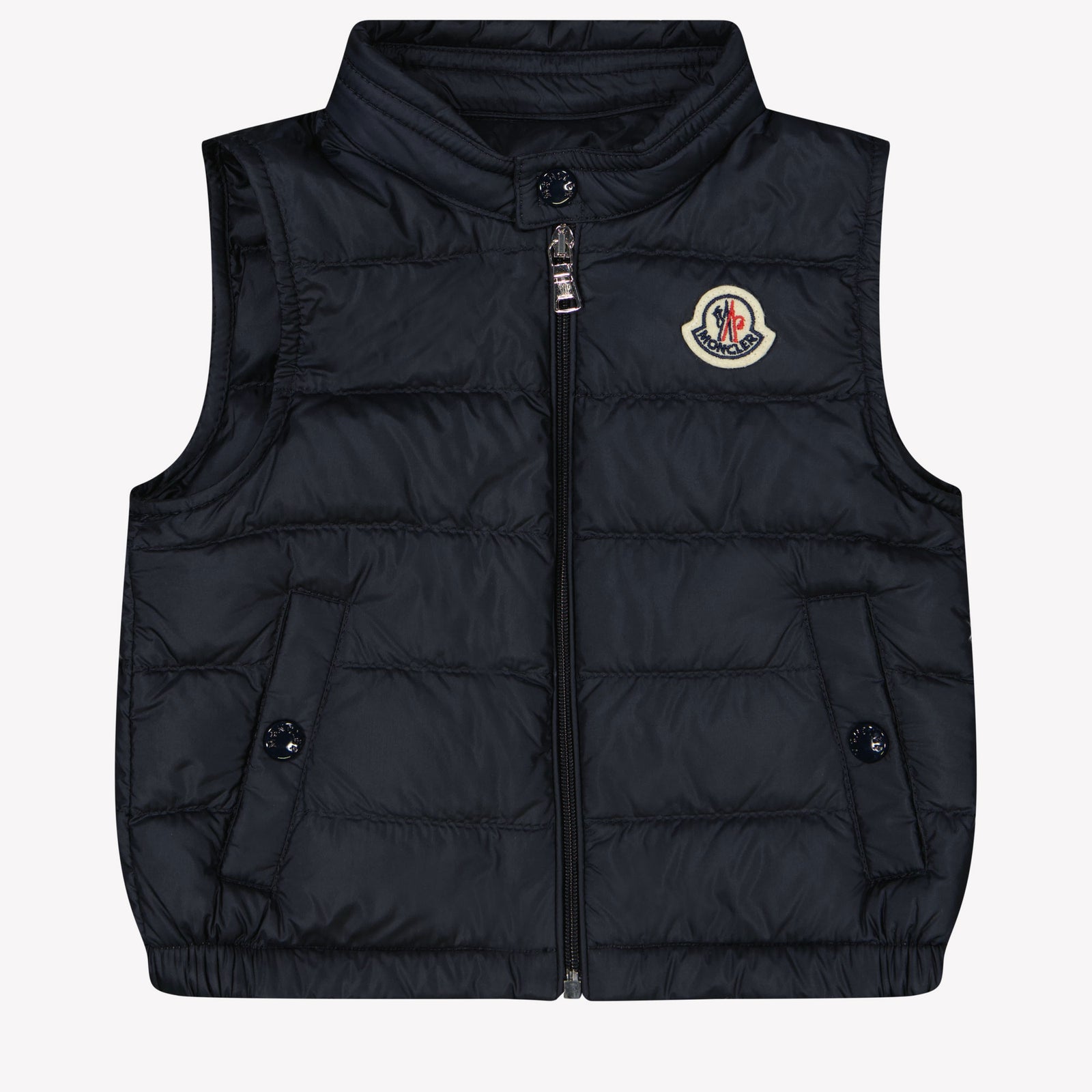 Moncler New Amaury Baby Boys Bodywarmer In Navy