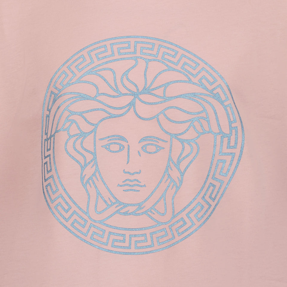 Versace Camiseta de chicas rosa claro